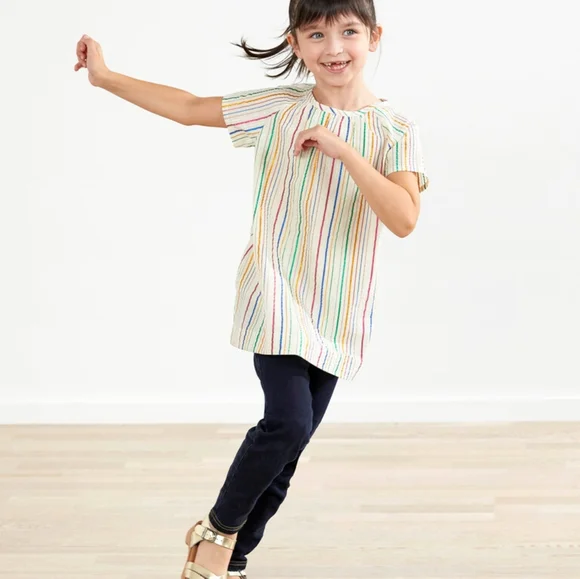 Hanna Andersson Rainbow Stripe Tunic - Picture 3 of 3